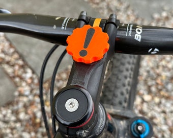Bike computer reminder for Garmin or Wahoo quarter turn mounts