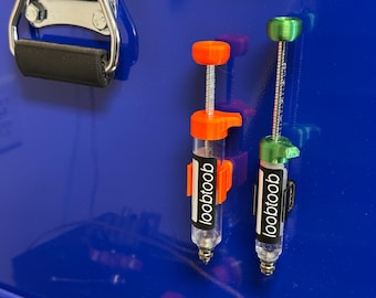 Mounting clips for Radar Labs Loob Toob syringes