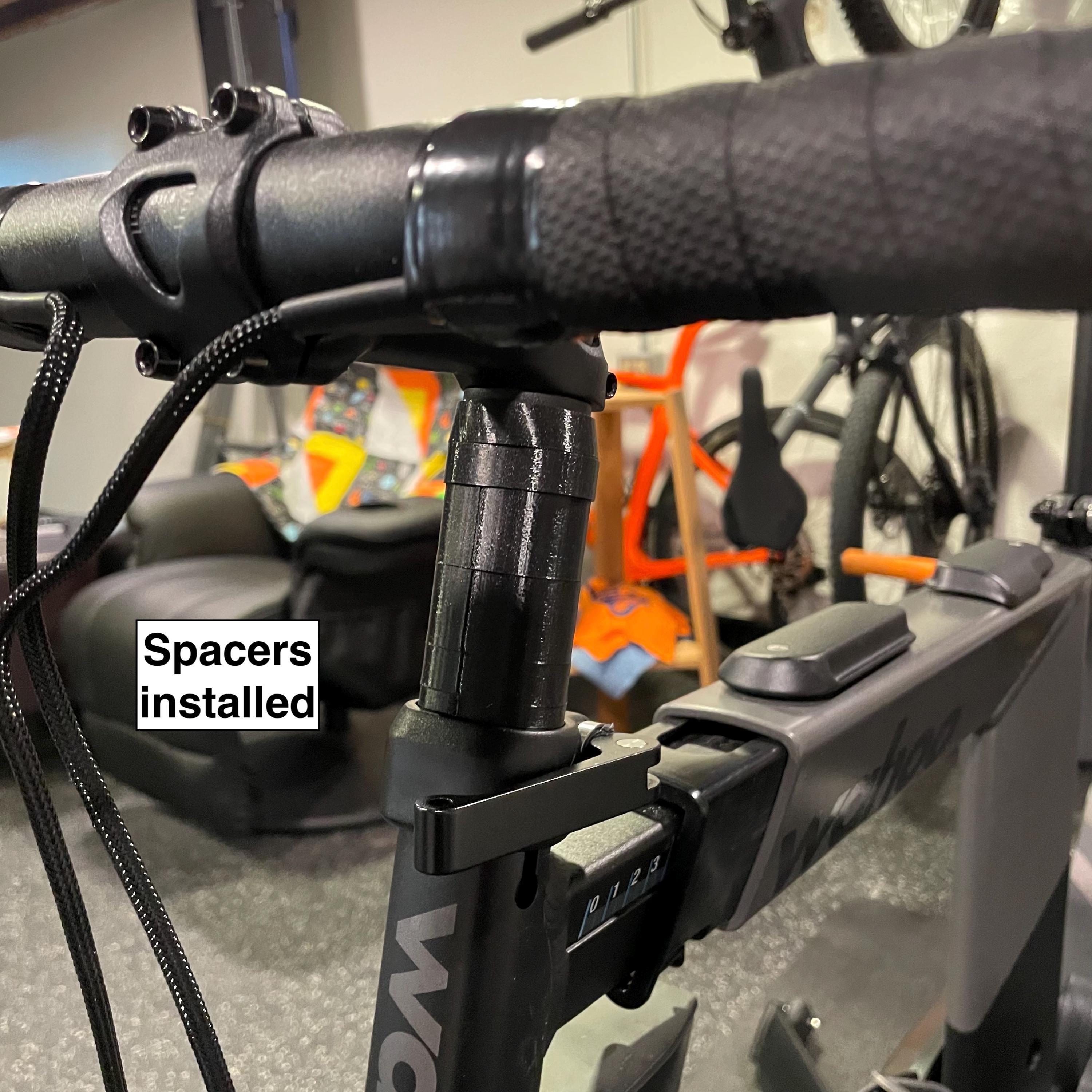 Wahoo Kickr bike steerer spacers