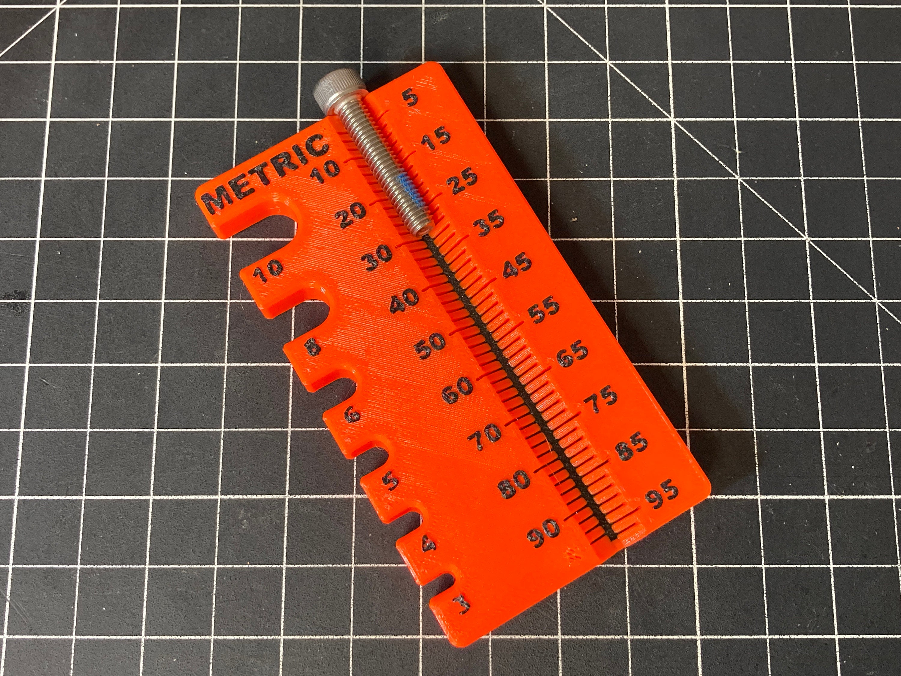 Bike Screw Ruler V2.0: Metric Fastener Gauge M3-M10 - Etsy