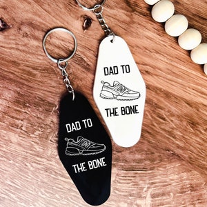 Dad Christmas Gift | Dad To The Bone | Dad Life Keychain | New Balance Funny Dad Gift | New Dad Gift | Classic Dad Sneakers | Dad Birthday