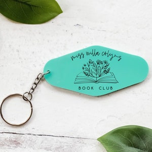 Miss Willa Colyns Book Club Hotel Keychains | FBAA Acrylic Keychain | Poppy and Casteel From Blood and Ash Keychains