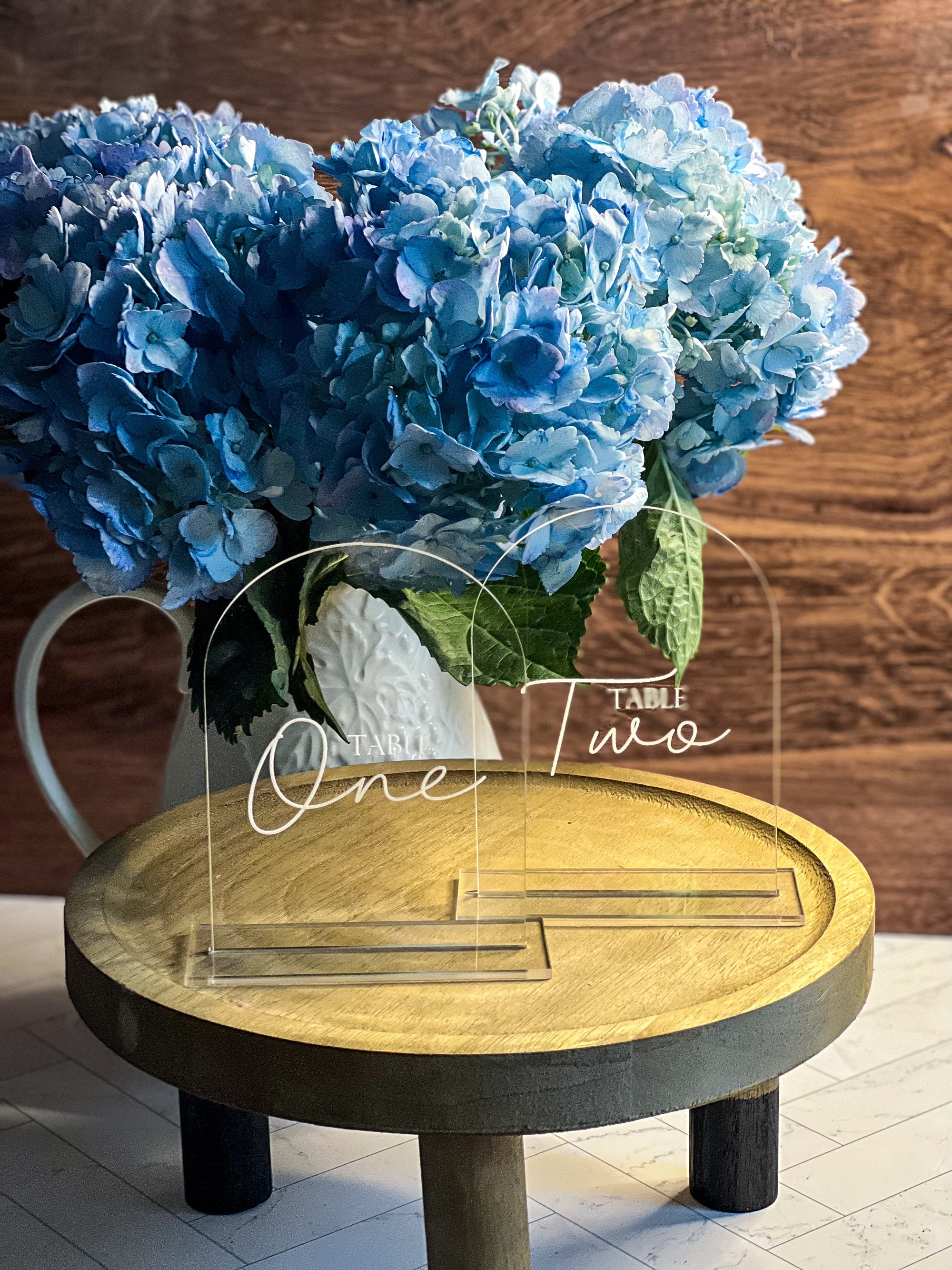 Acrylic Script Arch Table Numbers Acrylic Wedding Signs Etsy
