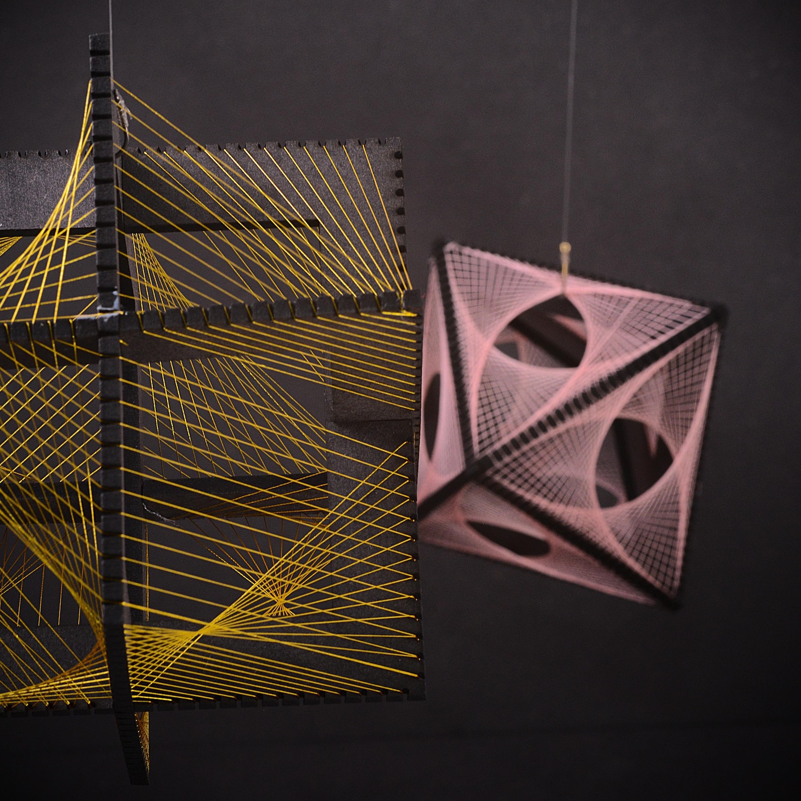 3D String Art Kit (3 Frames - ONLY) Create Your Own String Sculptures ...