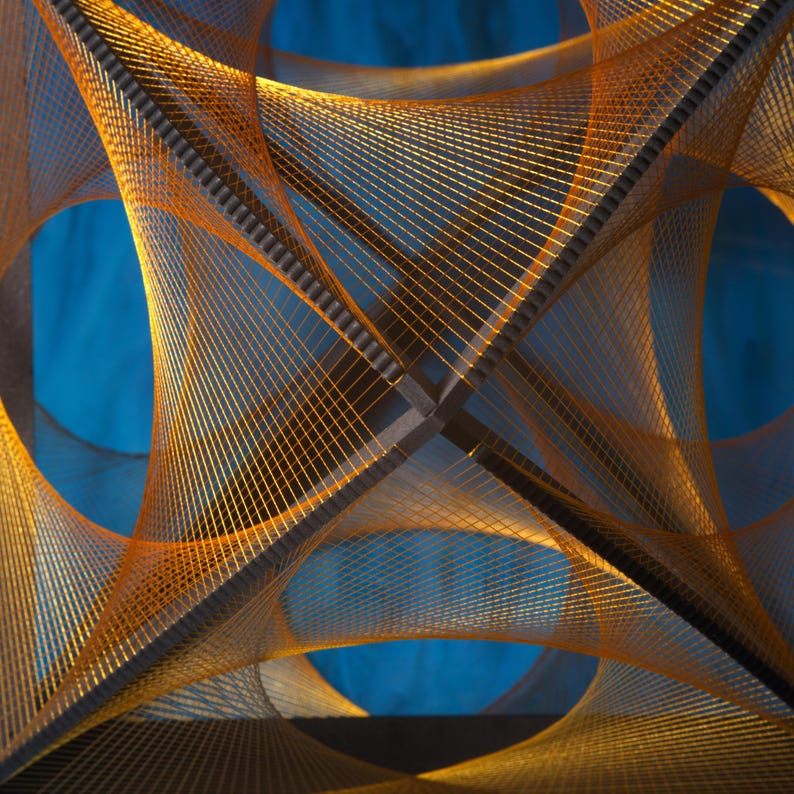 3D String Art Kit (3 Frames - ONLY) Create Your Own String Sculptures ...