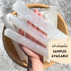 Great Quality Gypsum Rough Sticks, Selenite 20 cm from Morocco, Wholesale Crystals, 1 Kg Bulk Raw Stones
