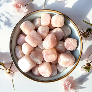 Great Quality Tumble Rose Quartz Stones from India, Wholesale 1-3 cm Crystals, 1 Kg Bulk Tumbled, Polished Stones