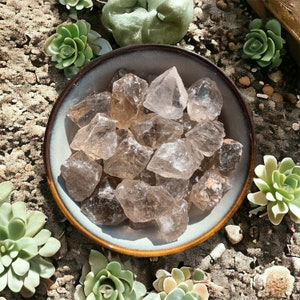 Trozos de cristal de cuarzo ahumado natural en bruto de alta calidad de Brasil, usted elige su tamaño