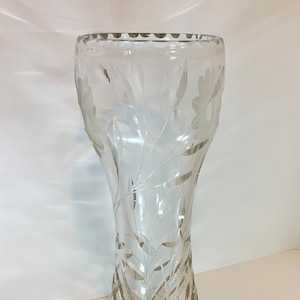Gundy Clapperton Antique Canadian Cut Glass  Vase  Elegant Accent