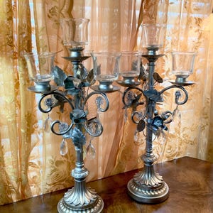 Beautiful Silver Candelabra Centerpiece