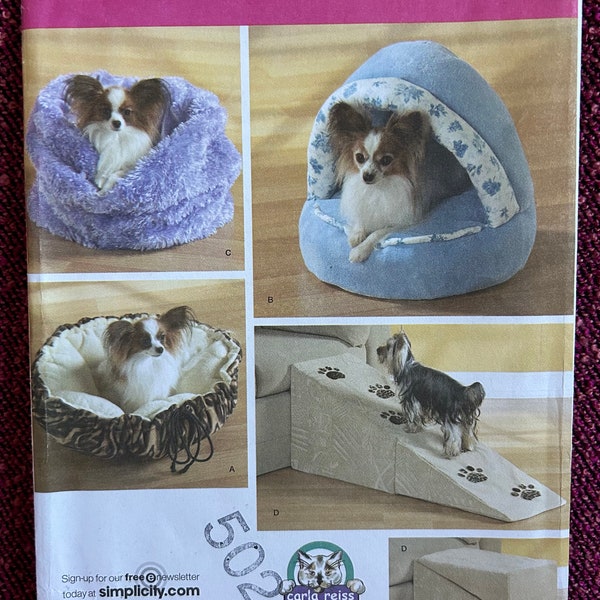 Dog Beds and Ramp Factory Folded Simplicity 3906 Sewing Pattern