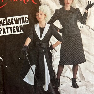 Cruella Dress Jacket Skirt Child Sizes 7-8-10-12-14 Chest 26 to 32 Simplicity 9345 Factory Folded Sewing Pattern