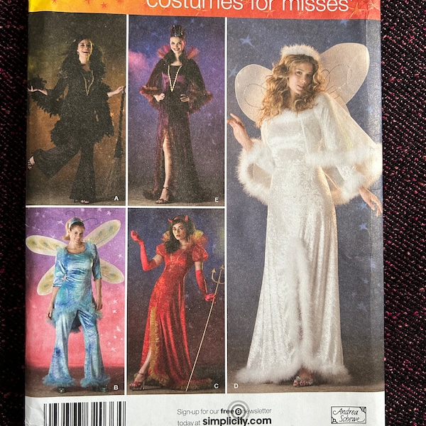 Adult Costumes Sizes 14-20 Bust 36-42 Simplicity 2864 Andrea Schewe Sewing Pattern Factory Folded