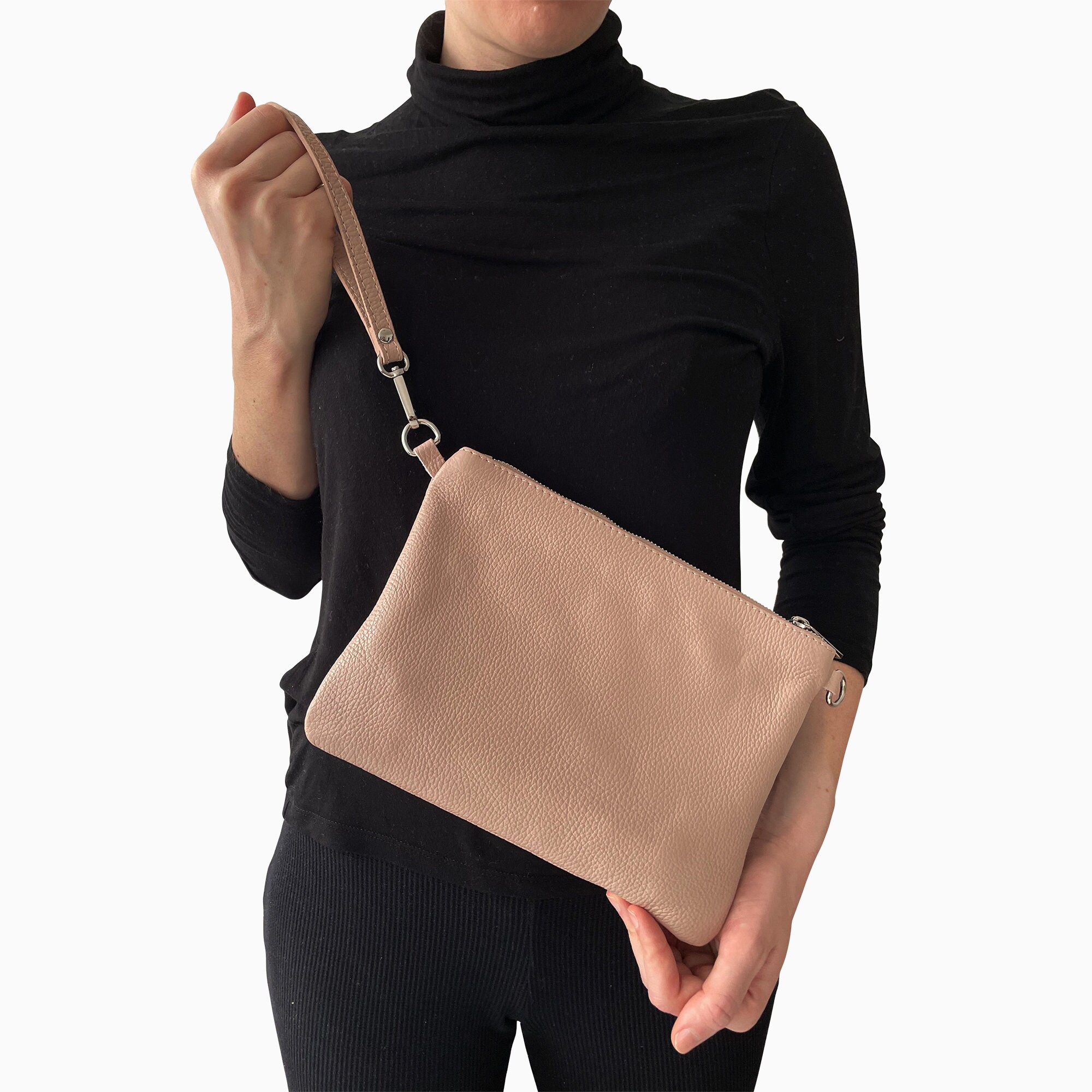 Vintage Joy Susan Vegan Leather Crossbody Bag Cognac Color Shoulder Strap Bag