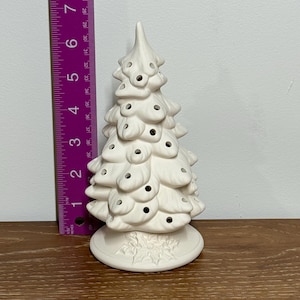 Ready to paint small Holland Christmas tree, ceramic bisque