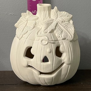 Calabaza de cerámica lista para pintar, calabaza