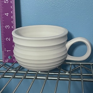 Ready to paint mug, ceramic bisque