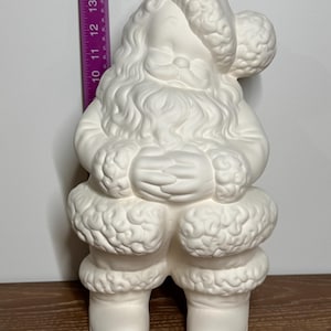 Grand Père Noël prêt à peindre, biscuit céramique