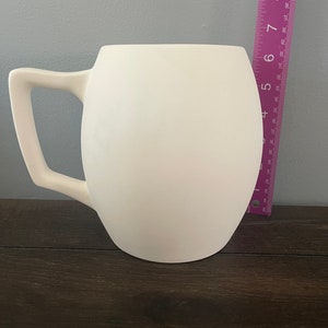 Ready to paint oversized mug, ceramic bisque