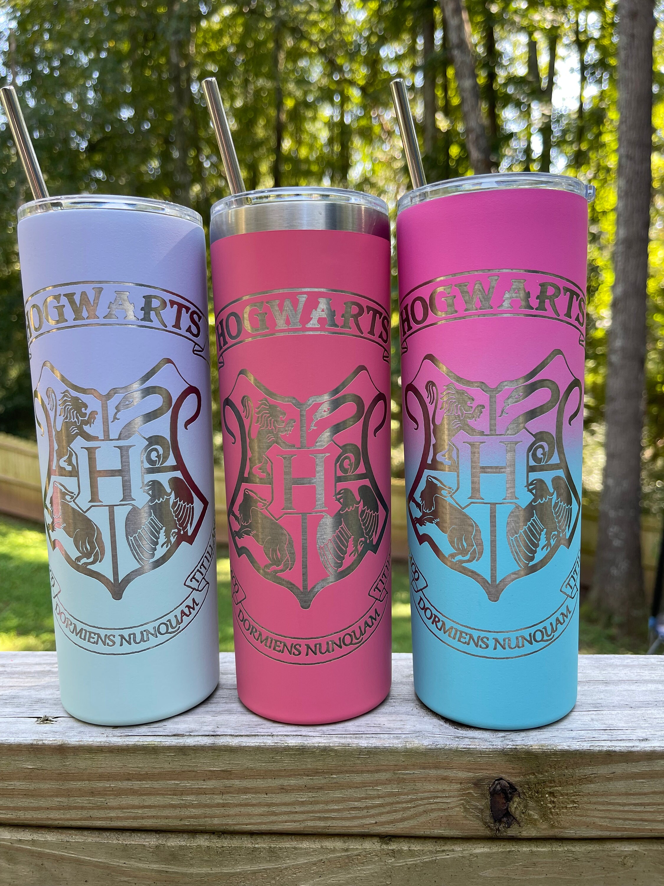 Harry Potter Hogwarts Crest Tumblers Etsy
