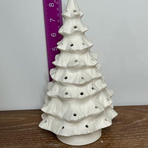 Ready to paint small Christmas tree, ceramic bisque
