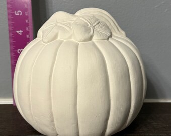 Ready to paint small pumpkin, ceramic bisque