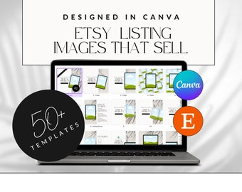 50+ Etsy Listing Images, Canva Templates