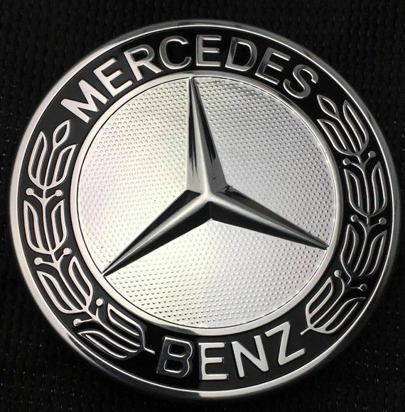 Black and Sliver Wheel Center Caps Fit for Mercedes Benz Car 4PCS OEM 75mm/2.95'' Wheel Center Hub Caps for Mercedes Benz 