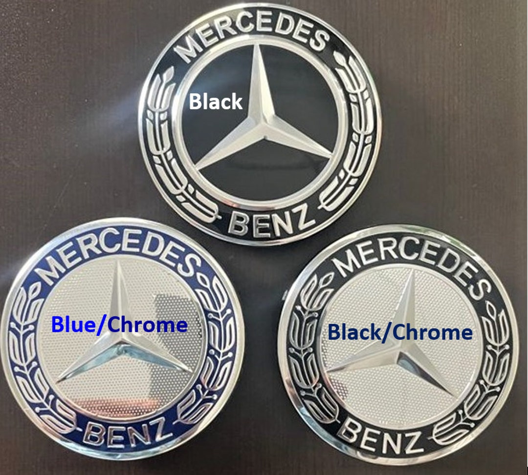4pcs 75MM Mercedes Benz Wheel Center Cap, Free Set of 4 Tire Valve Caps and  Free Shipping Within Canada, With Tracking Additional Fee 