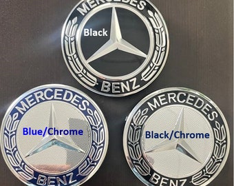 4Pcs 75MM Mercedes Benz Wheel Center Cap, ensemble gratuit de 4 bouchons de valve de pneu et livraison gratuite au Canada, avec frais de suivi supplémentaires