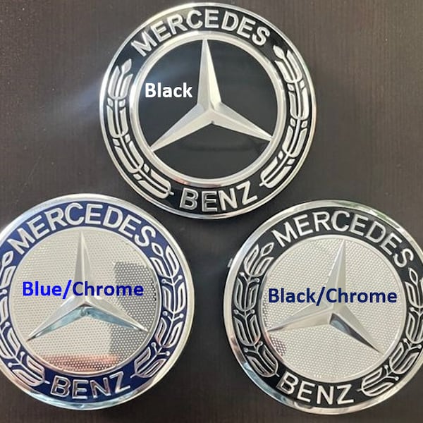 4Pcs 75MM Mercedes Benz Wheel Center Cap, ensemble gratuit de 4 bouchons de valve de pneu et livraison gratuite au Canada, avec frais de suivi supplémentaires