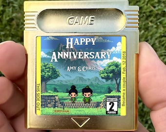 Personalized Ocarina Love Cartridge  - Custom Anniversary Gift - Personalized Gift - Personalized Cartridge - Zelda Gift