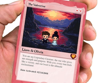 Love the Gathering Vday Card - Magic the Gathering Card - Valentines Gift - Anniversary Gift - Gift for Him - Gift for Her - Gift for Gamer