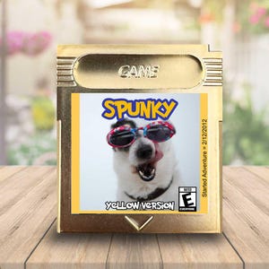 パーソナライズされた PokePet カートリッジ - ポケモン ペット ギフト - パーソナライズされたペット ギフト - カスタム ペット ゲーム カートリッジ - ペット愛好家向けのパーソナライズされたギフト