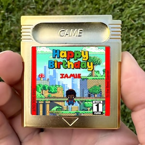 パーソナライズされたスーパーバースデーワールドカートリッジ - カスタム誕生日ギフト - パーソナライズされたカートリッジギフト - 誕生日のパーソナライズされたギフト