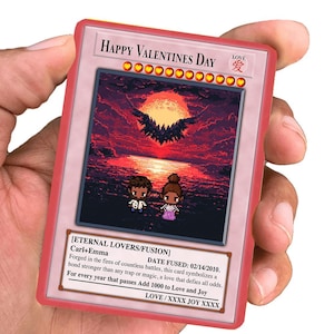 Duellige Liebe Vday Karte - Valentinstag Geschenk - Geburtstagsgeschenk - Geschenk für Ihn - Geschenk für Sie - Geschenk für Gamer