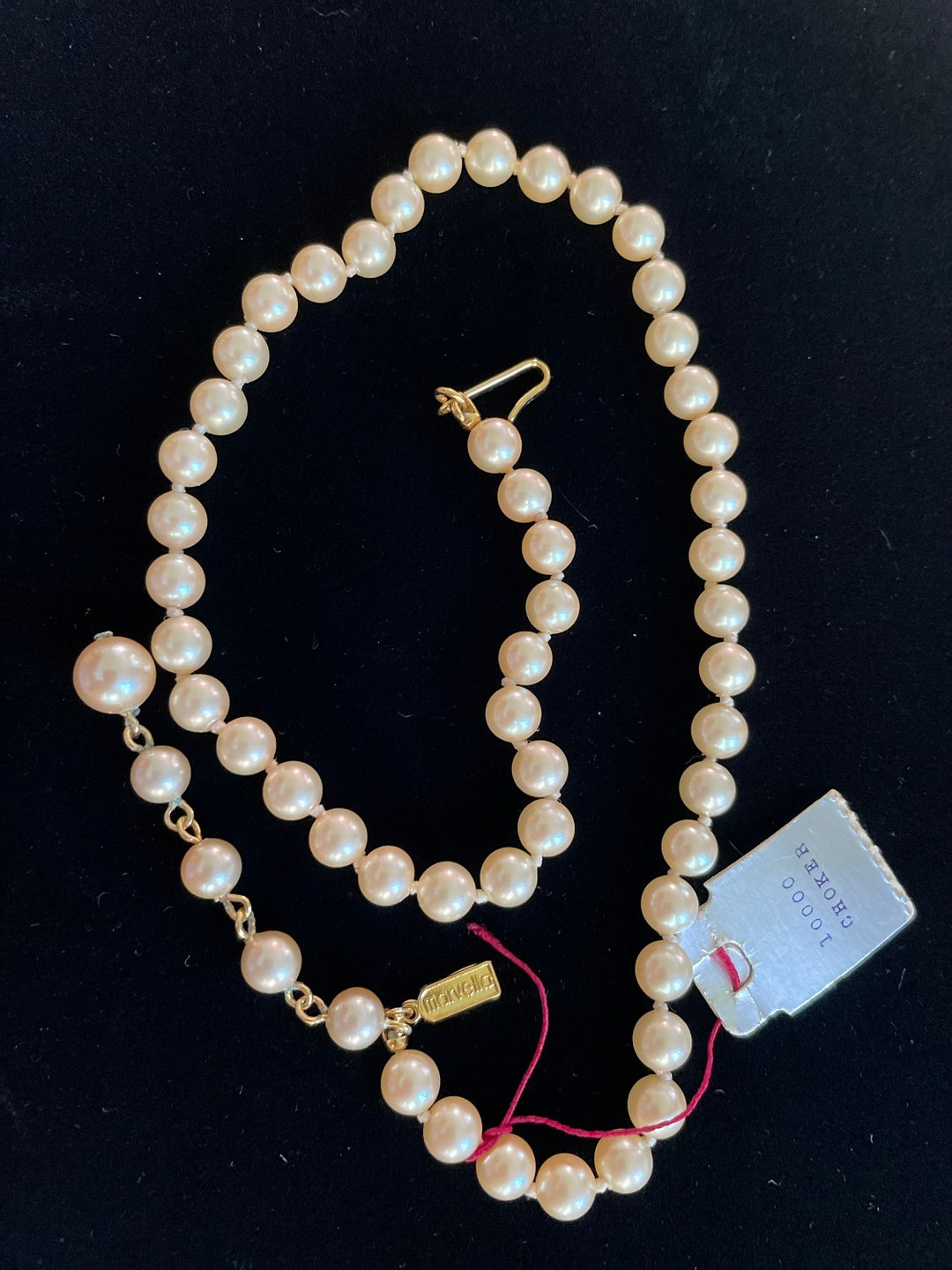 Vintage Marvella Faux Pearl Necklace/choker - Etsy Vintage Marvella Faux Pearl Necklace/choker - Etsy