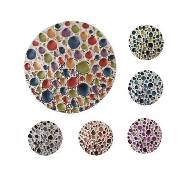 Magnetische Brosche im wunderschönen 'Pebbles of the Beach' Design - 6 Farben zur Auswahl So feminin, für Hochzeiten oder für jeden Anlass ..!