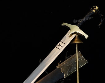 Handmade Sword Dirilis Sword Ertugrul Sword Wedding Gift Gift Home Collection Full Tang Real Battle Ready
