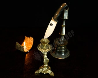 Handmade Bushcraft Knife , Hunting Knife , Knife with Sheath , Handmade Survival Tool Crafting Knife