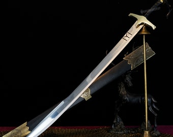 Erugrul Sword Dirilis Sword Handmade Steel Sword Ertugrul Ghazi Gift For Him Wedding Gift