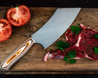 Chef Knife,  Camping Knife , Handmade chopping knife, Kitchen Knife, Full Tang
