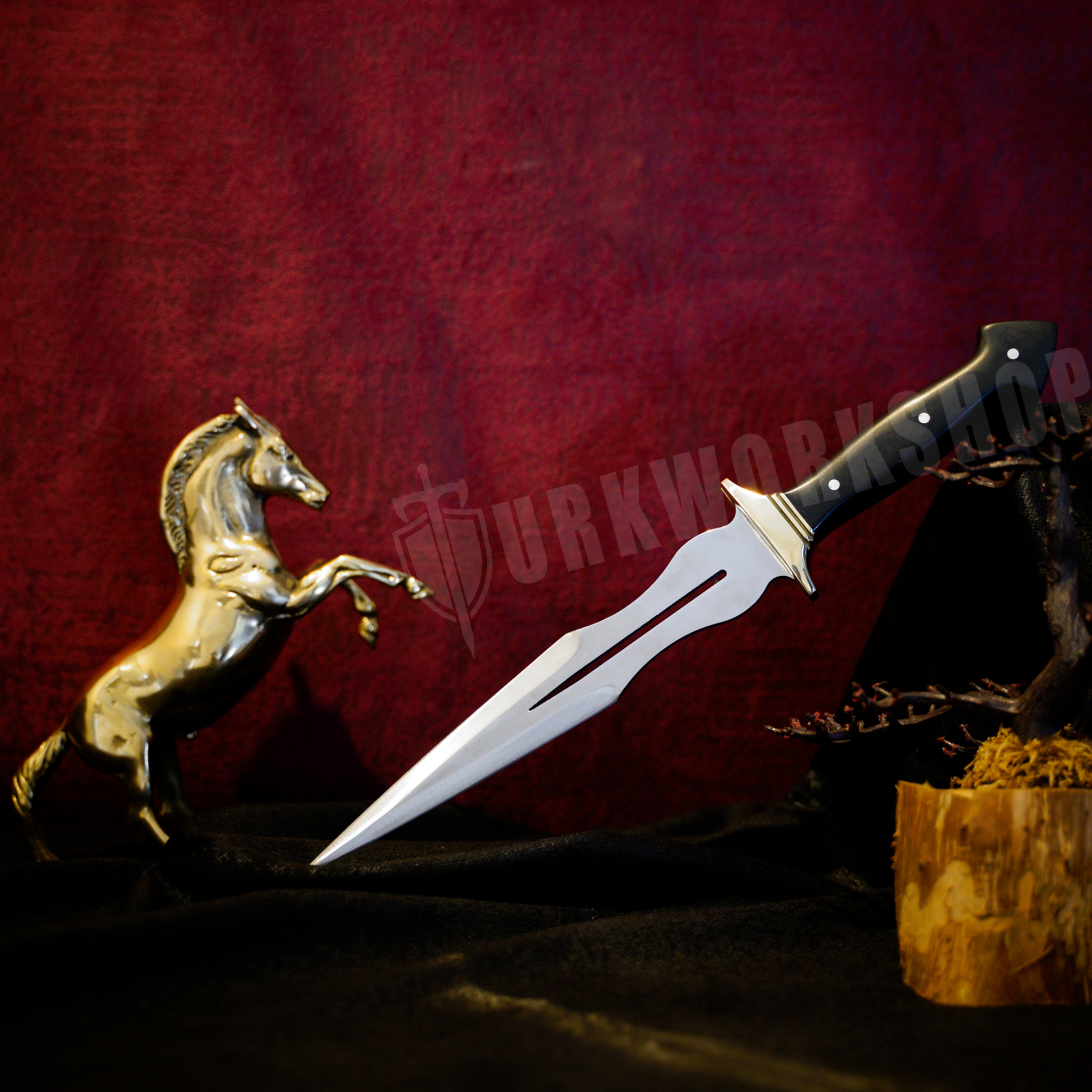 Handmade Dagger Knife With Sheath Full Tang Best Men Etsy