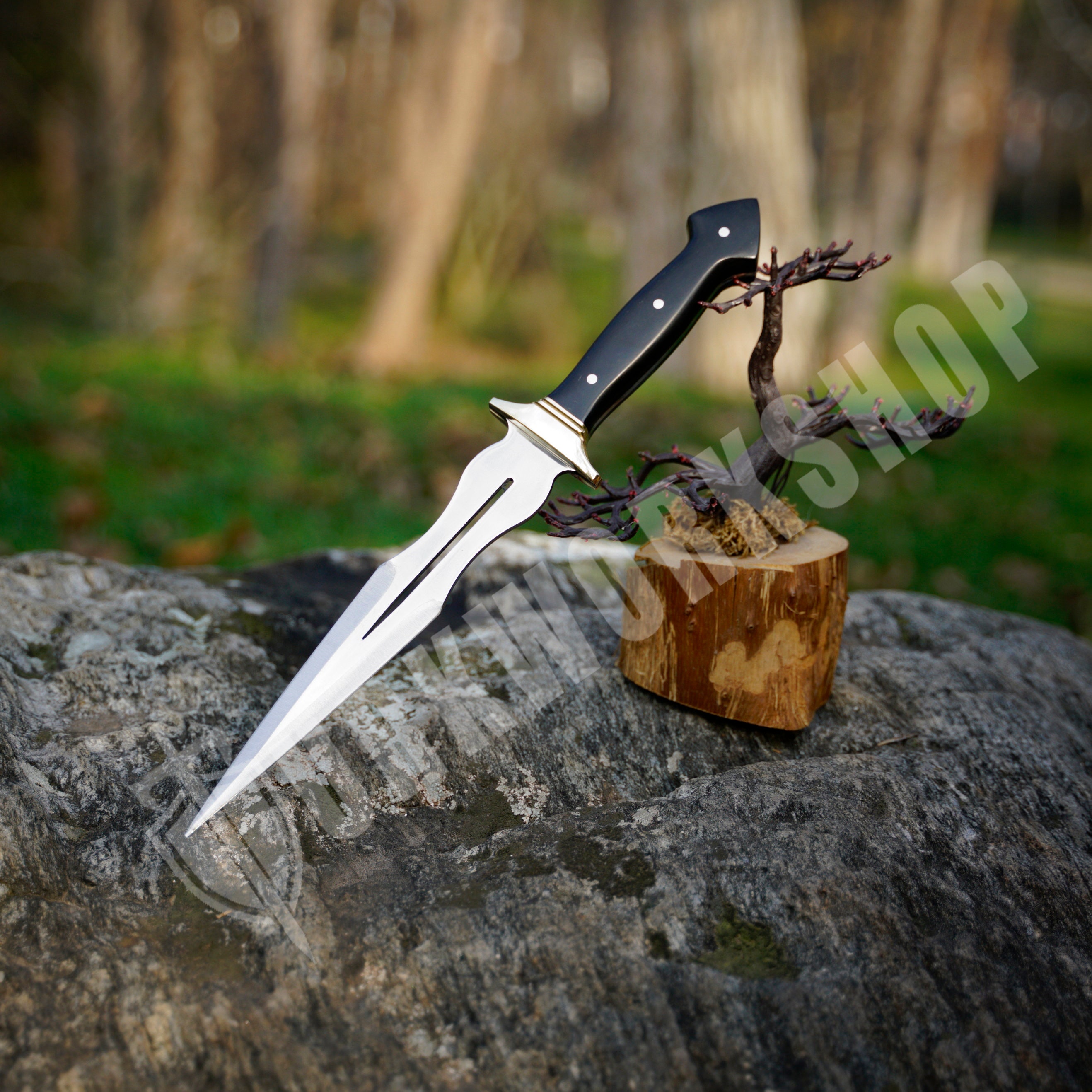 Handmade Dagger Knife With Sheath Full Tang Best Men Etsy