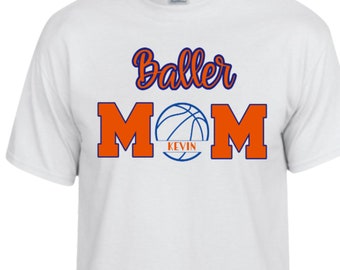 Baller Mom|Basketball Tshirt|Baller Mom Tee|BBall Mom Shirt|Bball Photo Shirt|Game Day Shirt|Mom Sport Tee|Custom Tee|Basketball Shirt|Mom