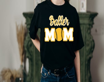 Softball Mom Shirt|Softball Tee|Baller Mom|Softball Game Day|Softball Mom|Sports Mom Tee|Custom Softball Shirt|Mom Tee|Softball Shirt|Mom