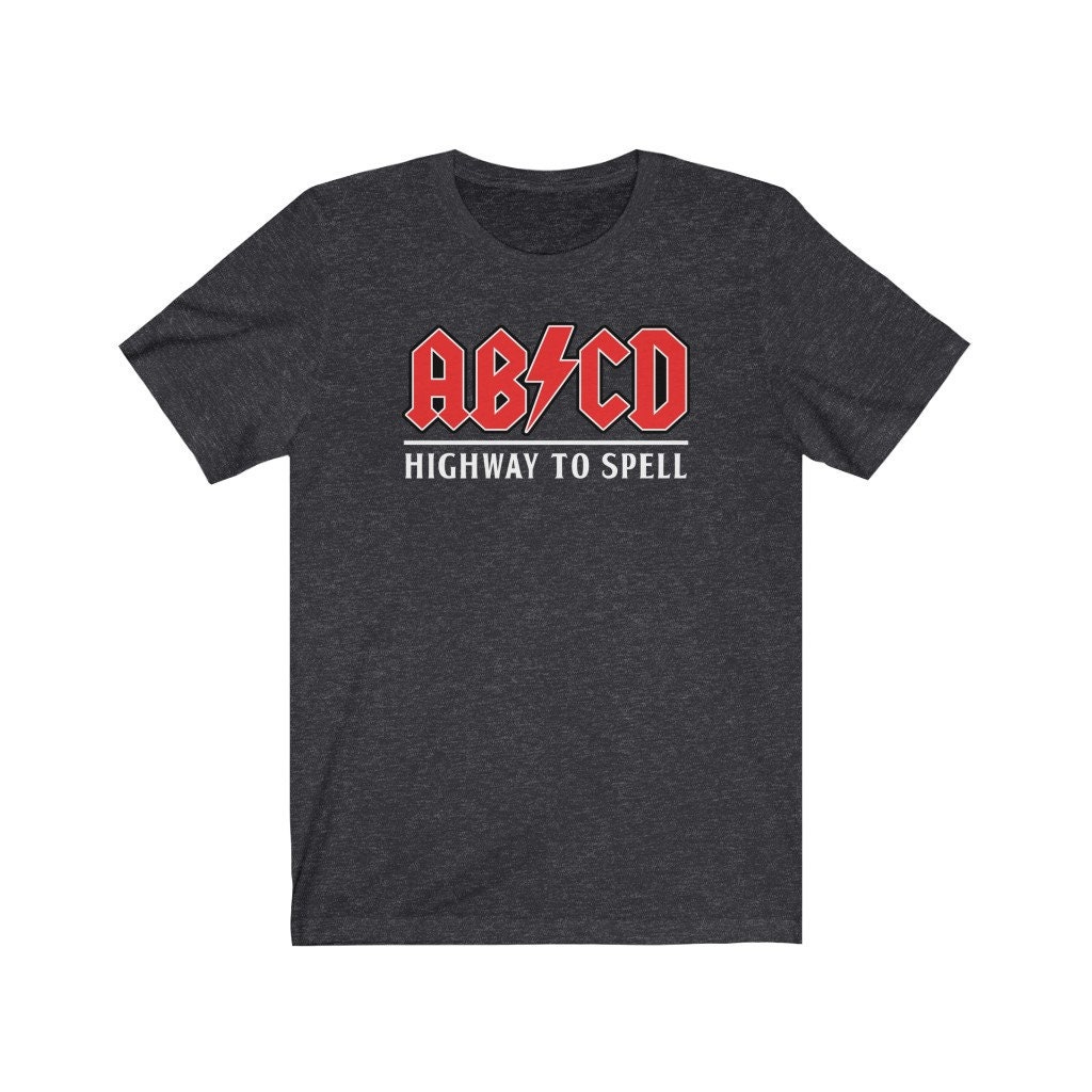 ABCD Teacher Shirt, ACDC Parody Shirt, Teacher Parody Tee, Gift for ...