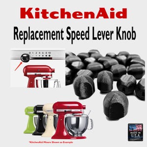 Manopola di ricambio per leva di velocità/blocco nera per mixer KitchenAid / Nuova generazione / Accessori da cucina