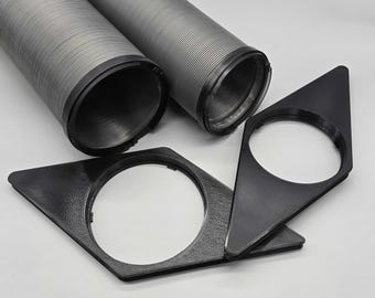 Adattatore per tenda EcoFlow Wave: connettori per tubi in PETG da 5 e 6 pollici