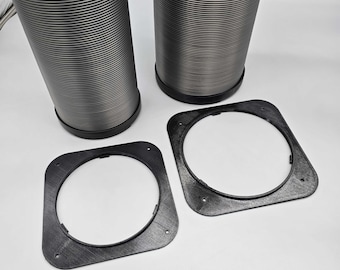 EcoFlow Wave 2 & 3 Wall Plate Mount for 6&quot; Exhaust or 5&quot; Hoses/Ducts
